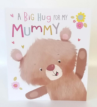 Cute Big Bear Hugs Mummy Mother's Day Card