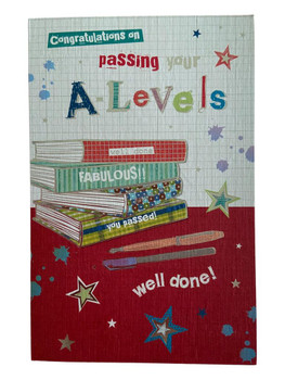 Congratulations on Passing Your A Level Exams Card Well Done