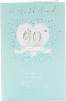 For My Husband 60th Anniversary Luxury Greeting Card
