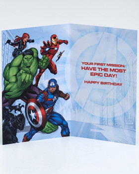 Colourful Avengers Design Birthday Card