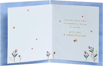 Sweet Design First Anniversary Congratulations Card