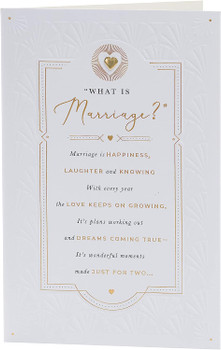 Poetic Design Wedding Congratulations Card