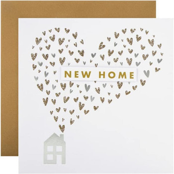 New Home Love Heart Congratulations Card
