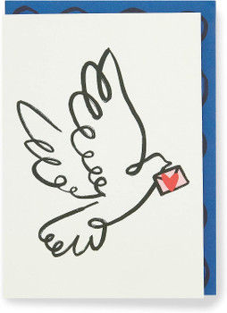 Kindred Dove Love Letter Greetings Blank Card 