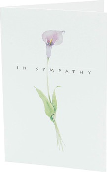 Classic Watercolour Flower Design Sympathy Bereavement Card