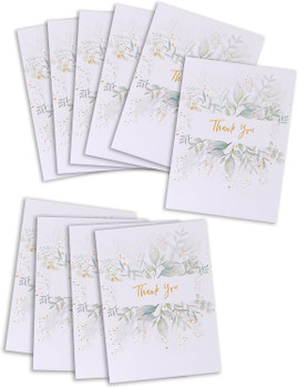 Botanical Design Multipack of 20 Thank You Cards