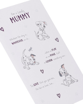 Disney 101 Dalmatians Design Mummy Birthday Card