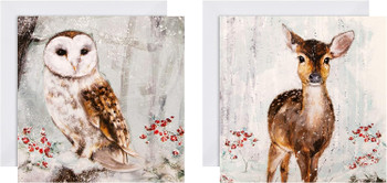Traditional Wildlife Designs Pack of 16 Charity Christmas Cards