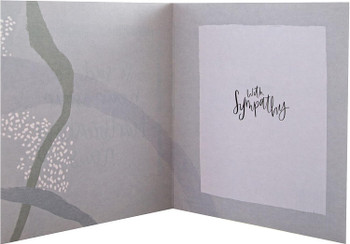 Contemporary Text Based Design Send Love with Sympathy Card