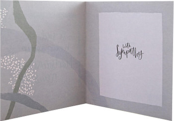 Contemporary Text Based Design Heartbreaking News Sympathy Card