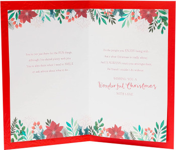 Thank You Friend Christmas Card with Bow