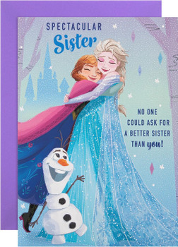 Disney Frozen Design with Activity Sister Birthday Card
