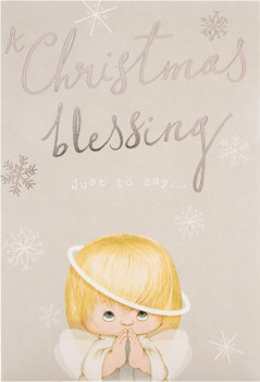 pack of 6 Christmas Blessing Medium Card "Joy and Peace"