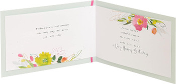 Watercolour Floral Design Grandma Birthday Card