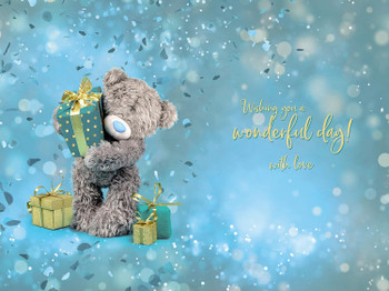 Bear Holding Gift Wishing You a Beautiful 30th Birthday Card Bear Holding Gift Wishing You a Beautiful 30th Birthday Card