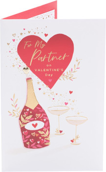 Champagne Design Partner Valentine's Day Card