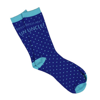 Brilliant Uncle Blue Socks Size 8-12