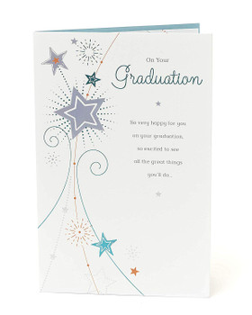 Stylish Graduation Card heartfelt sentiment Congratulations Card