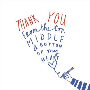 Thank You From the Bottom Of My Heart Card
