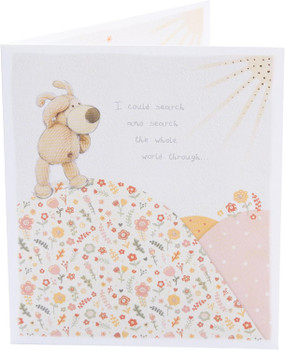 Boofle with Cute Florals Birthday Card