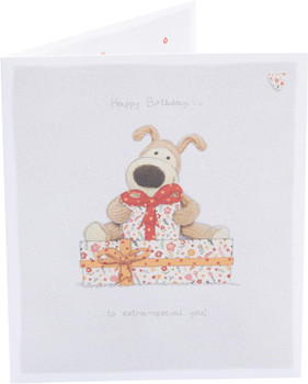 Boofle Cute Design Textured Finish Birthday Card