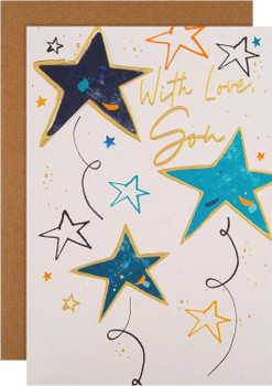 Traditional Stars Design Son Birthday Card