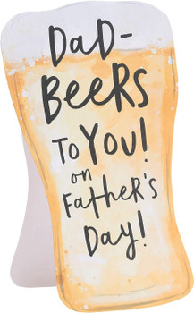 Beer Shape Design Dad Father's Day Card