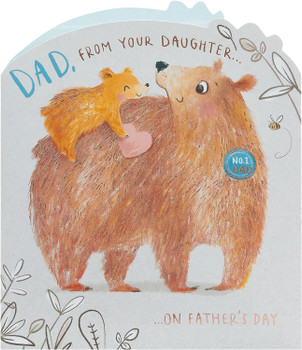 Cute Bear Design From Daughter Father's Day Card 