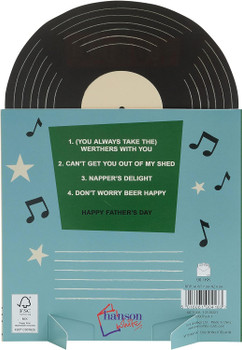 Pop-Up Record Design for Grandad Father's Day Card