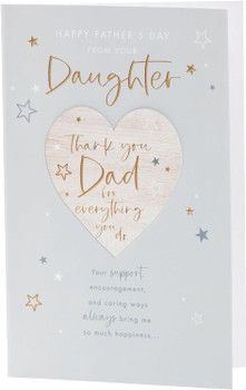 Thank You Design from Your Daughter Father's Day Card