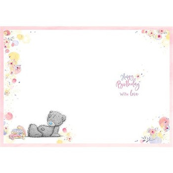 Bear Holding Dish Of Doughnuts Goddaughter Birthday Card