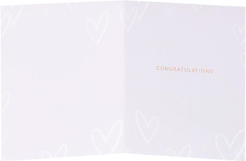 Champagne Glass Design Engagement Congratulations Card