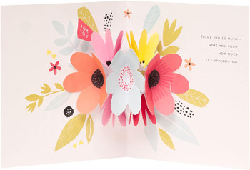 Pop-Up Floral Design Thank You Card