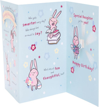 Pop-Up Design With Poem Daughter Birthday Card
