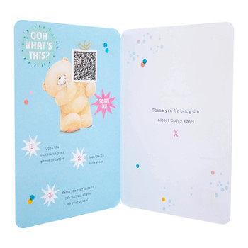 Interactive Forever Friends Daddy Birthday Card with QR Code