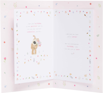Boofle and Raffia Bow Special Daughter Birthday Card