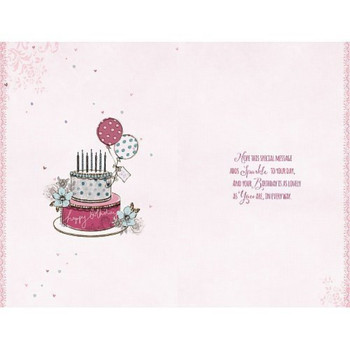 Wishing Well Studios Greetings Card - Birthday - Cake and Candles