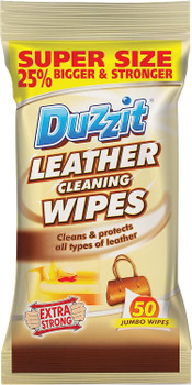 Pack of 50 Jumbo Leather Cleaning Wipes