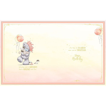 Bear With Cupcake 21st Birthday Card