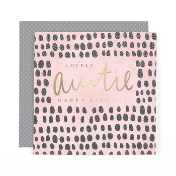 Stunning Luxury Foiled Auntie Birthday Card