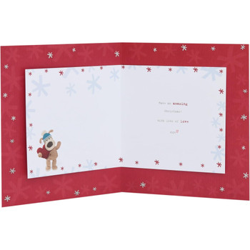 Boofle With Heart Boyfriend Christmas card