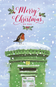 Irsih Postbox Design Merry Christmas Card