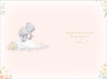 Bears Storyboard Design Happy Couple Wedding Day Card