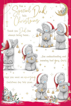 Bears Decorating Tree Storyboard Dad Christmas Card