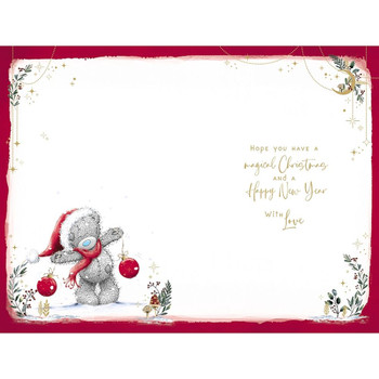 Bear And Tree Decs Granny Christmas Card