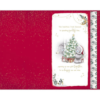 Bears By Tree Lovely Husband Luxury Handmade Christmas Card