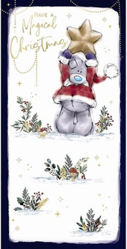 Bear Holding Star Magical Christmas Money Wallet Card