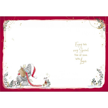 Bear And Heart Of Lights Sister Christmas Card