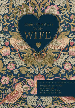 Elegant Design Wife Christmas Card
