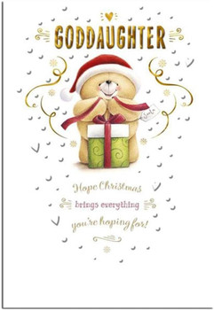 Forever Friends Goddaughter Christmas Card